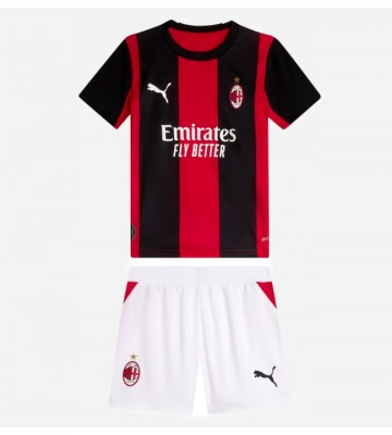 AC Milan Hjemmebanetrøje Børn 2026-27 Kortærmet (+ Korte bukser)